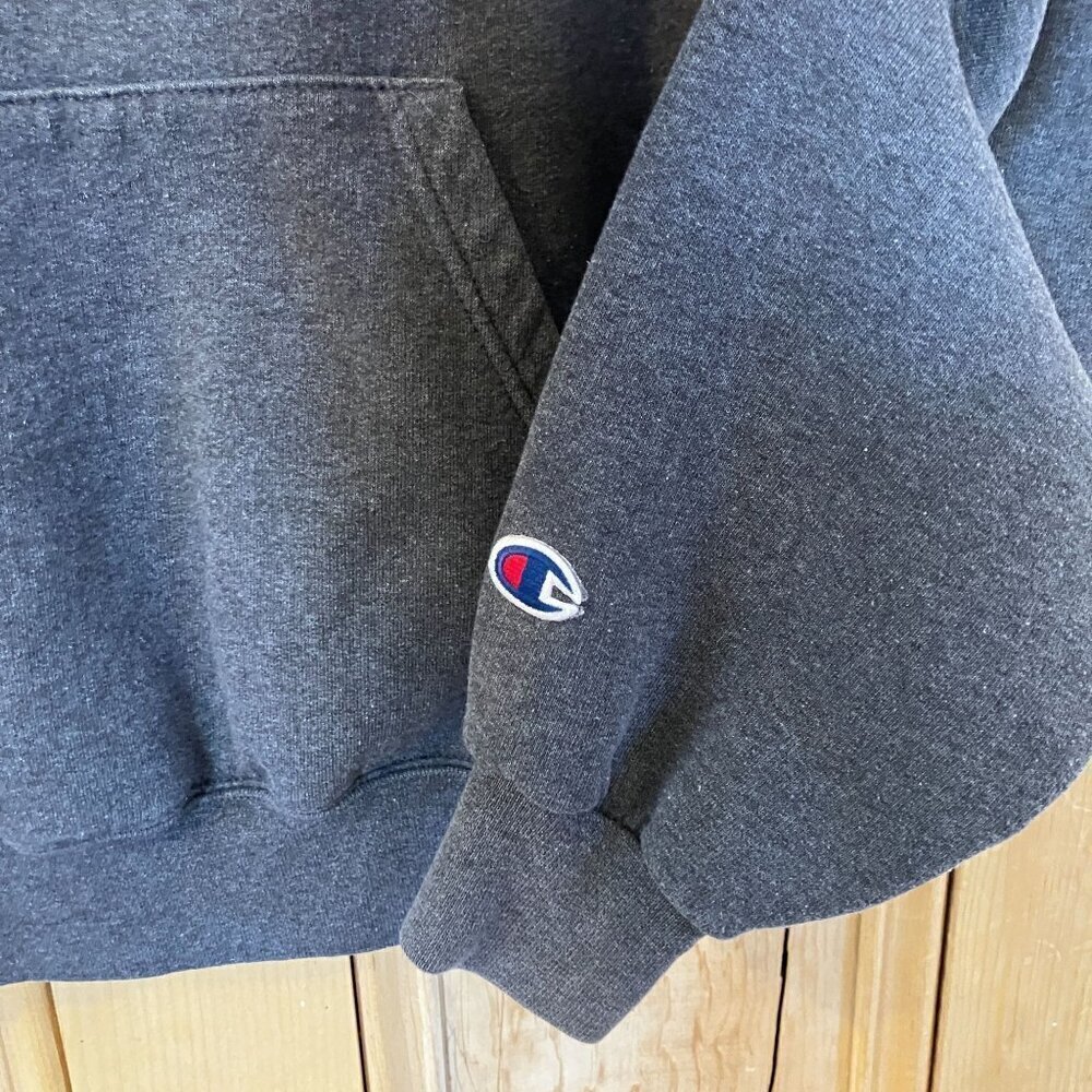 Champion Womens Vintage 90s CSUMB Embroidered Spellout Hoodie Small Gray SP EXC - Picture 4 of 9